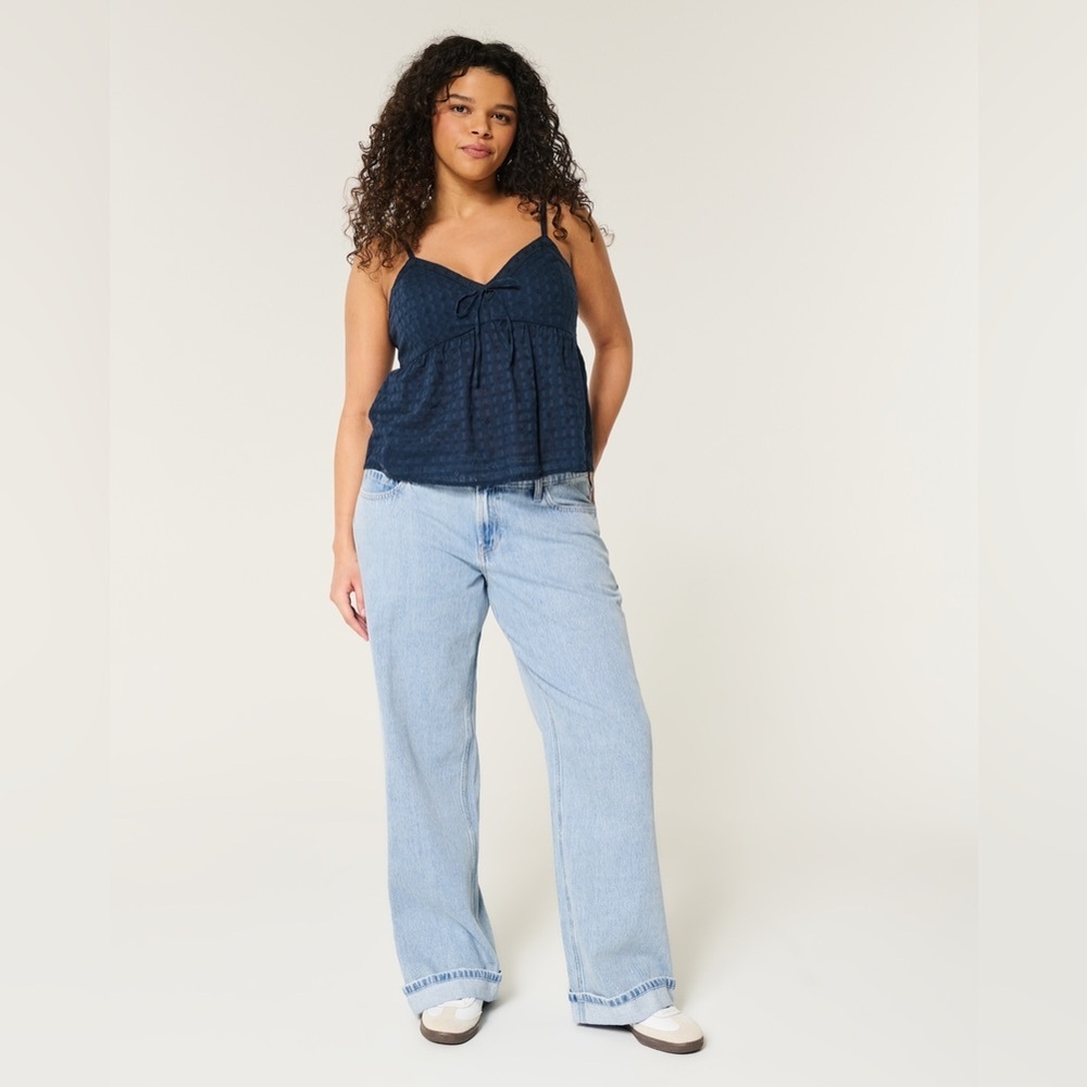 Abercrombie & Fitch The Baggy high Rise loose Y2k Jeans Women’s 29/8R Blue Denim